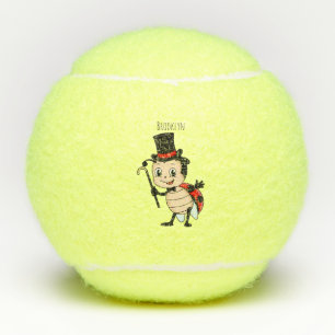 Balles De Tennis Bébé mignon avec chapeau et dessin animé de cravat