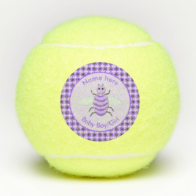 Balles De Tennis Bébé mou Bee Genre Révéler Neutre Personnalisé (Devant)