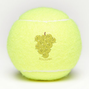 Balles De Tennis Belle bande de raisins amusante illustration