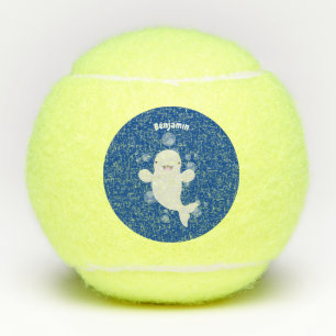 Balles De Tennis Béluga mignon bulles dessin de dessin animé