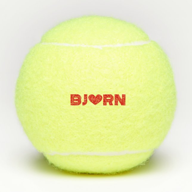 Balles De Tennis Bjorn Love (Devant)