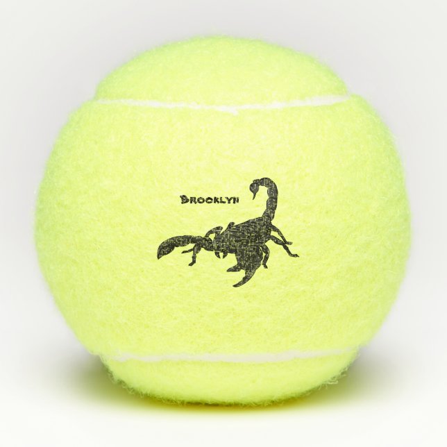 Balles De Tennis Black hungry scorpion (Devant)