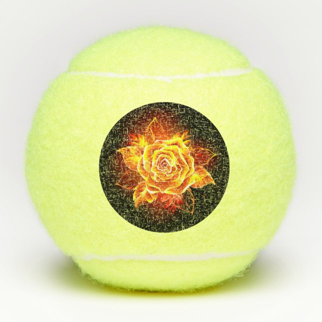 Balles De Tennis Blooming Fire Rose (Devant)
