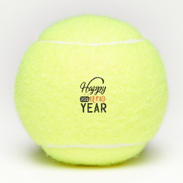 Balles De Tennis Bonne année 2022 (Devant)