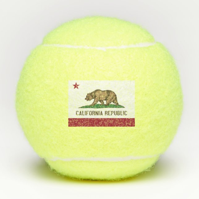 Balles De Tennis Boule de tennis de Penn avec drapeau de Californie (Devant)