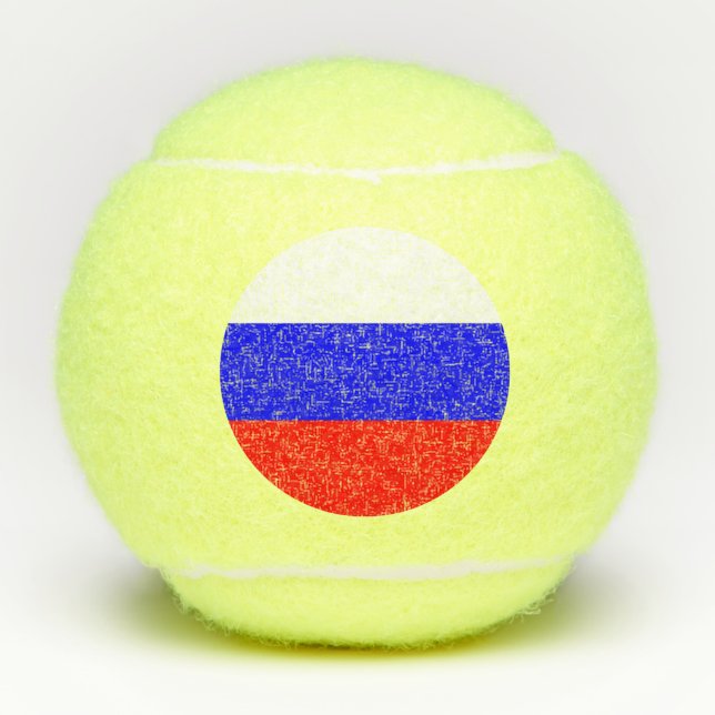 Balles De Tennis Boule de tennis de pénn avec drapeau de la Russie (Devant)