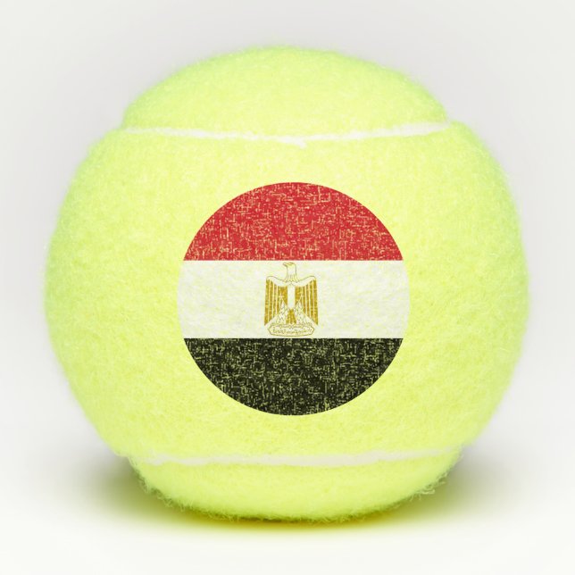 Balles De Tennis Boule de tennis de pénn avec drapeau d'Egypte (Devant)
