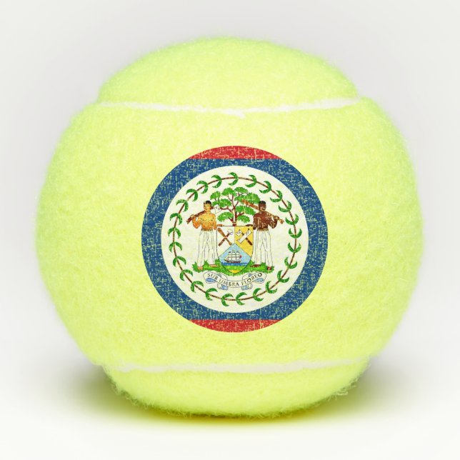 Balles De Tennis Boule de tennis de pénn avec drapeau du Belize (Devant)