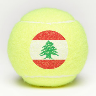 Balles De Tennis Boule de tennis de pénn avec drapeau du Liban