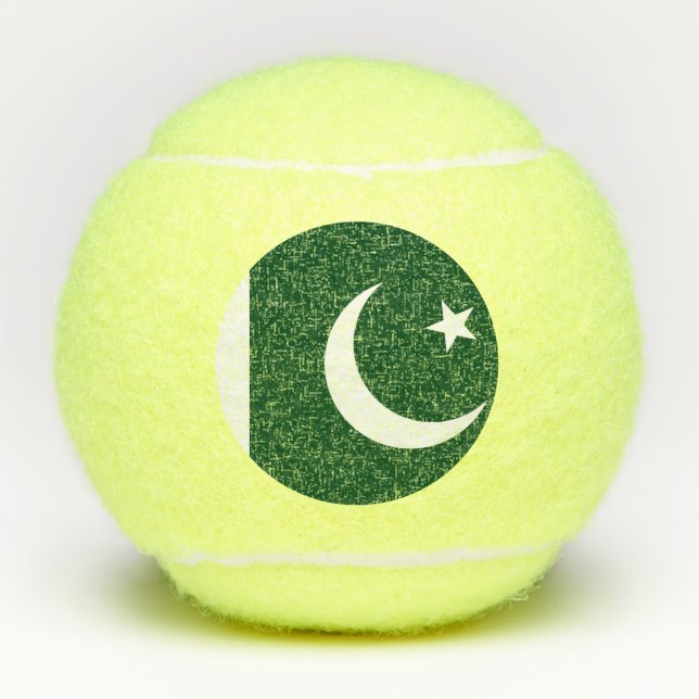 Balles De Tennis Boule de tennis de pénn avec drapeau du Pakistan (Devant)
