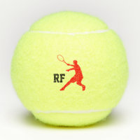 Boule de tennis monogramme personnalisée pour les 