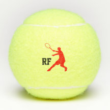 Boule de tennis monogramme personnalisée pour les 