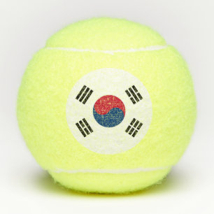 Balles De Tennis Boule de tennis Penn avec drapeau de la Corée du S