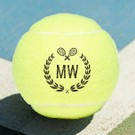 Balles De Tennis Boules de tennis modernes personnalisées<br><div class="desc">Ces balles de tennis sont parfaites pour être en mesure de déterminer facilement quelles balles sur le terrain sont les vôtres. Ils sont uniques et seront faciles à repérer afin que la collecte de balle ne retarde pas votre jeu. Ils sont personnalisés avec vos initiales. Prends quelques boîtes. On ne...</div>