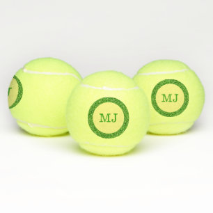 Balles De Tennis Boules de tennis Monogram Green Parties scintillan