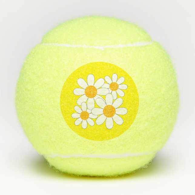 Balles De Tennis Bright and Bold Daisy (Devant)