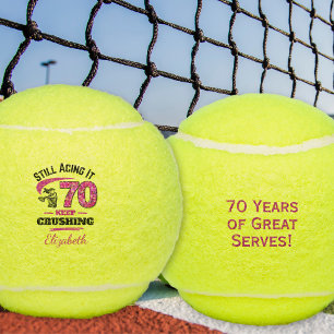 Balles De Tennis Cadeau pour ses 70 ans - 70 ans et toujours à fond