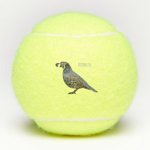 Balles De Tennis California quail bird cartoon illustration