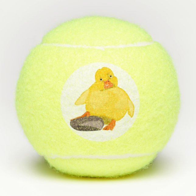 Balles De Tennis Canard jaune mignon (Devant)