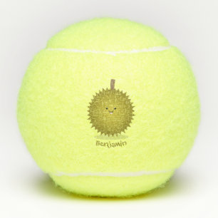 Balles De Tennis Caricature de durian joyeux