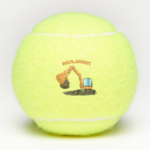 Balles De Tennis Caricature de la pelle orange