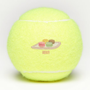Balles De Tennis Caricature de Macaron