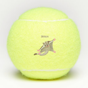 Balles De Tennis Caricature de planeur de sucre joyeux