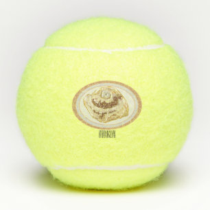 Balles De Tennis Caricature en rouleau de cannelle