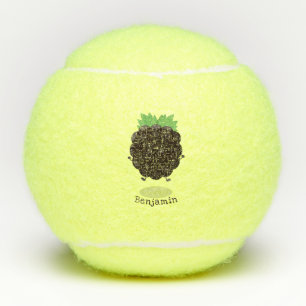 Balles De Tennis Caricature mignonne de mûre mauve de mûre mûre mau