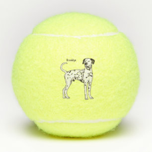 Balles De Tennis Caricature pour chien dalmate