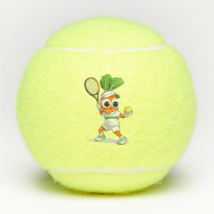 Balles De Tennis Carotte de tennis mignonne – Mascotte de sport drô