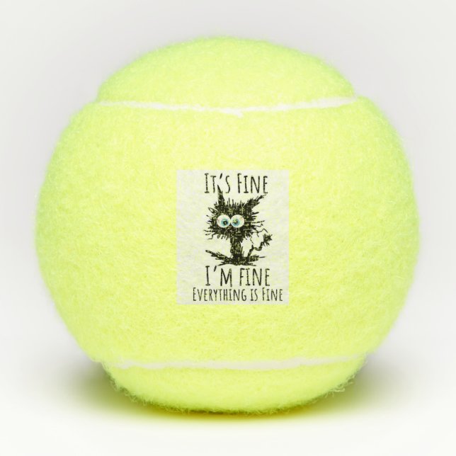 Balles De Tennis cat i'm fine (Devant)