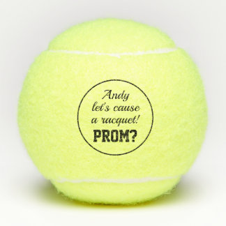 Balles De Tennis Causons à un bal d'étudiants Hoco de raquette