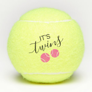 Balles De Tennis C'est Twin Girls Baby shower Genre Reveal