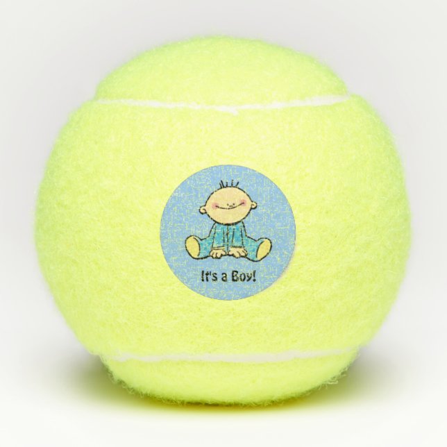 Balles De Tennis C'est un garçon (Devant)
