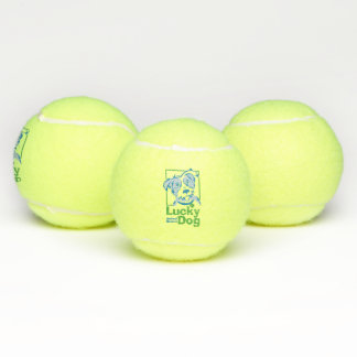 Balles de tennis chanceuses de chien (placez de 3)