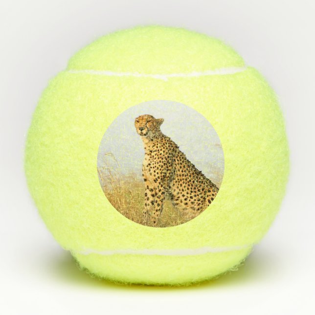Balles De Tennis Cheetah african animal sauvage Big Cat photo (Devant)