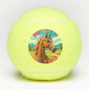 Balles De Tennis Cheval avec citation motivationnelle