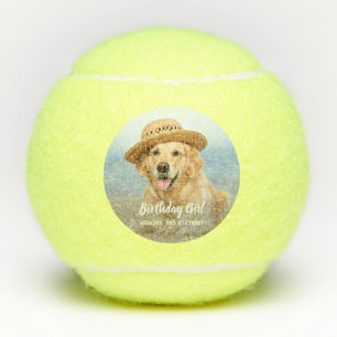 Balles De Tennis Chien Chien Chien Chien Anniversaire Fête Personna