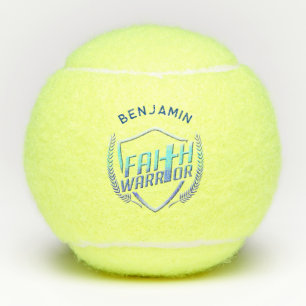 Balles De Tennis Christian Dit Foi Guerrier Bleu pourpre Personnali