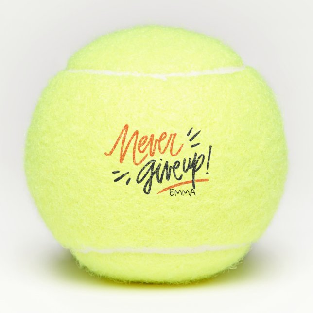 Balles De Tennis Citation Inspirationnelle Motivationnelle. N'Aband (Devant)