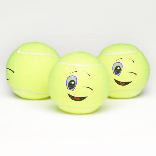 Balles De Tennis Cligner de l'oeil Emoji