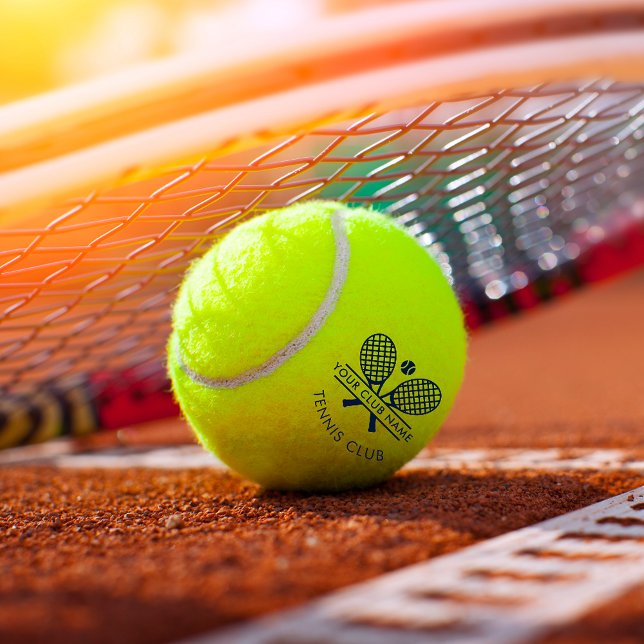 Balles De Tennis Club de sport mignon Nom Équipe de tennis Marine B (Custom Tennis Club Country Members Training Balls with Logo)