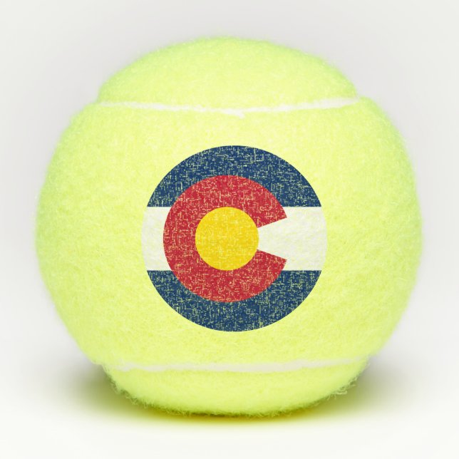 Balles De Tennis Colorado : Le drapeau américain du centenaire (Devant)