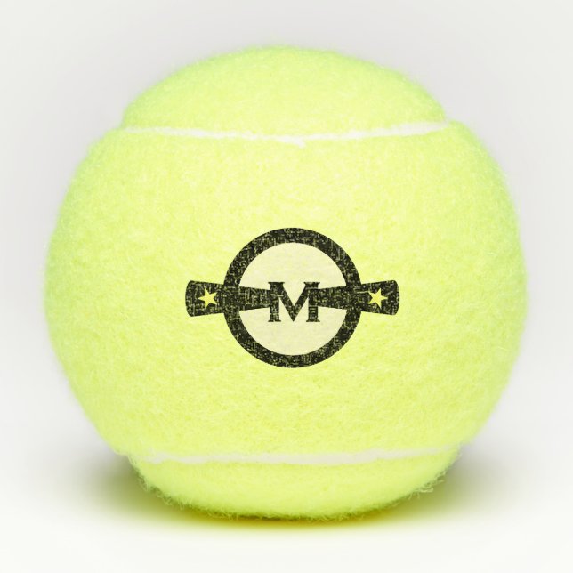 Balles De Tennis Conception d'étoile de correspondance de mode (Devant)