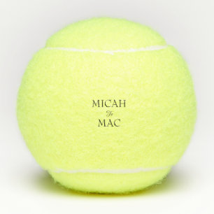 Balles De Tennis Couple mariage Noms et Couple de Date Tennis Balls