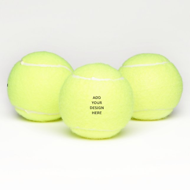 Balles De Tennis Create Your Own Custom Design Unbranded (Multiple)