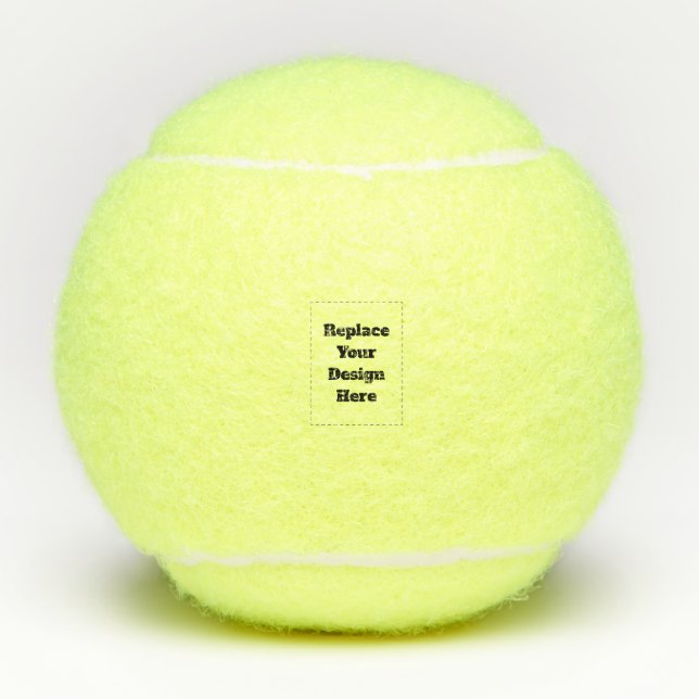 Balles De Tennis Créez votre propre blanc  (Devant)