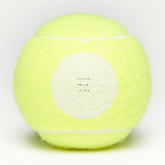 Balles De Tennis Créez votre propre blanc  (Devant)