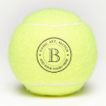 Balles De Tennis Créez votre propre logo rétro Anniversaire Monogra<br><div class="desc">Faites votre propre monogramme simple, élégant et unique avec ce logo personnalisé avec typographie rétro. Remplacez l'exemple de texte par l'initiale de votre famille, les noms, la phrase préférée, la date du mariage ou tout autre texte pour un cadeau personnalisé. Fait un cadeau merveilleux pour Mariage, Anniversaire, ménage ou hôtesse,...</div>